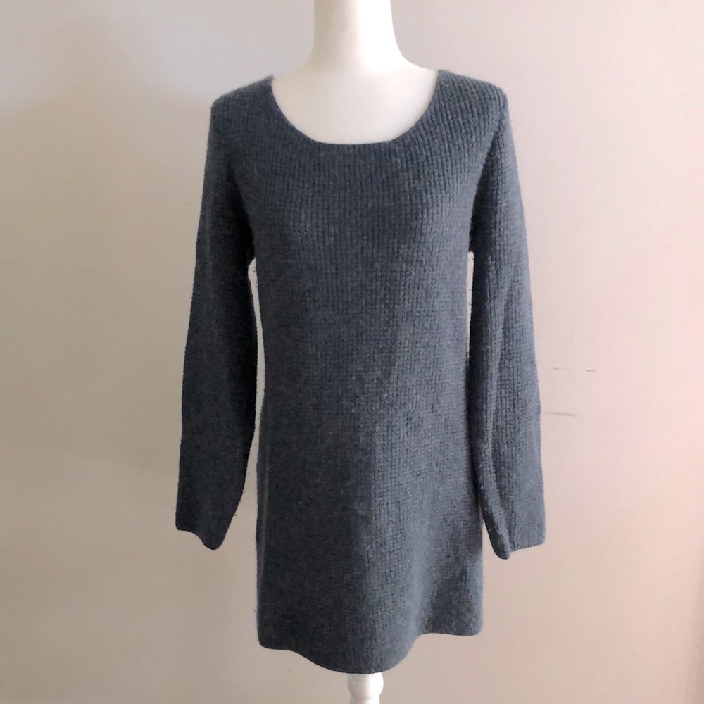 Peruvian Connection waffle weave alpaca sweater Sz L